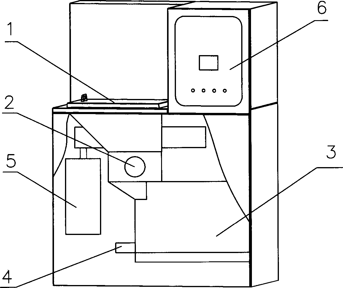 Treating device for solid, liquid and gas three-state garbage