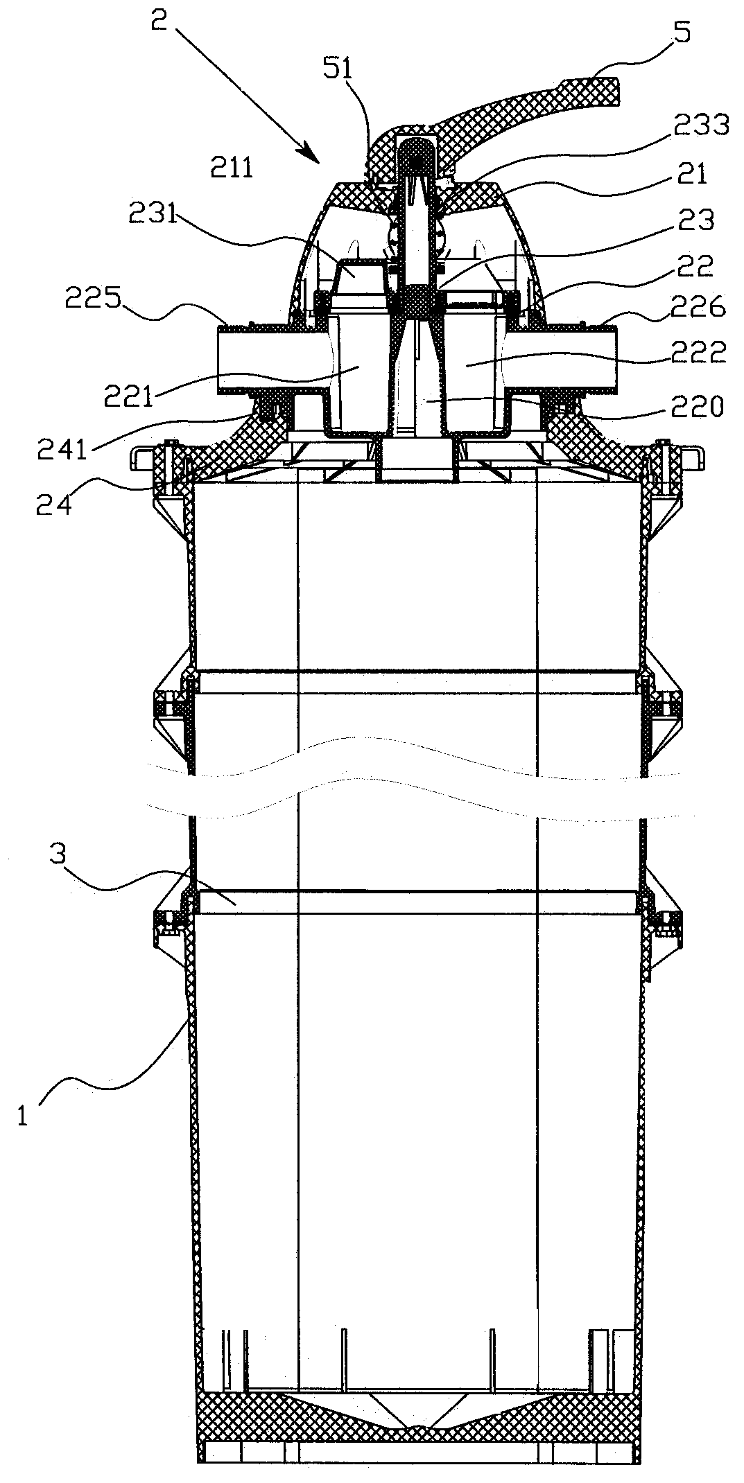 Novel filter capable of realizing backflushing automatic cleaning through waterway conversion