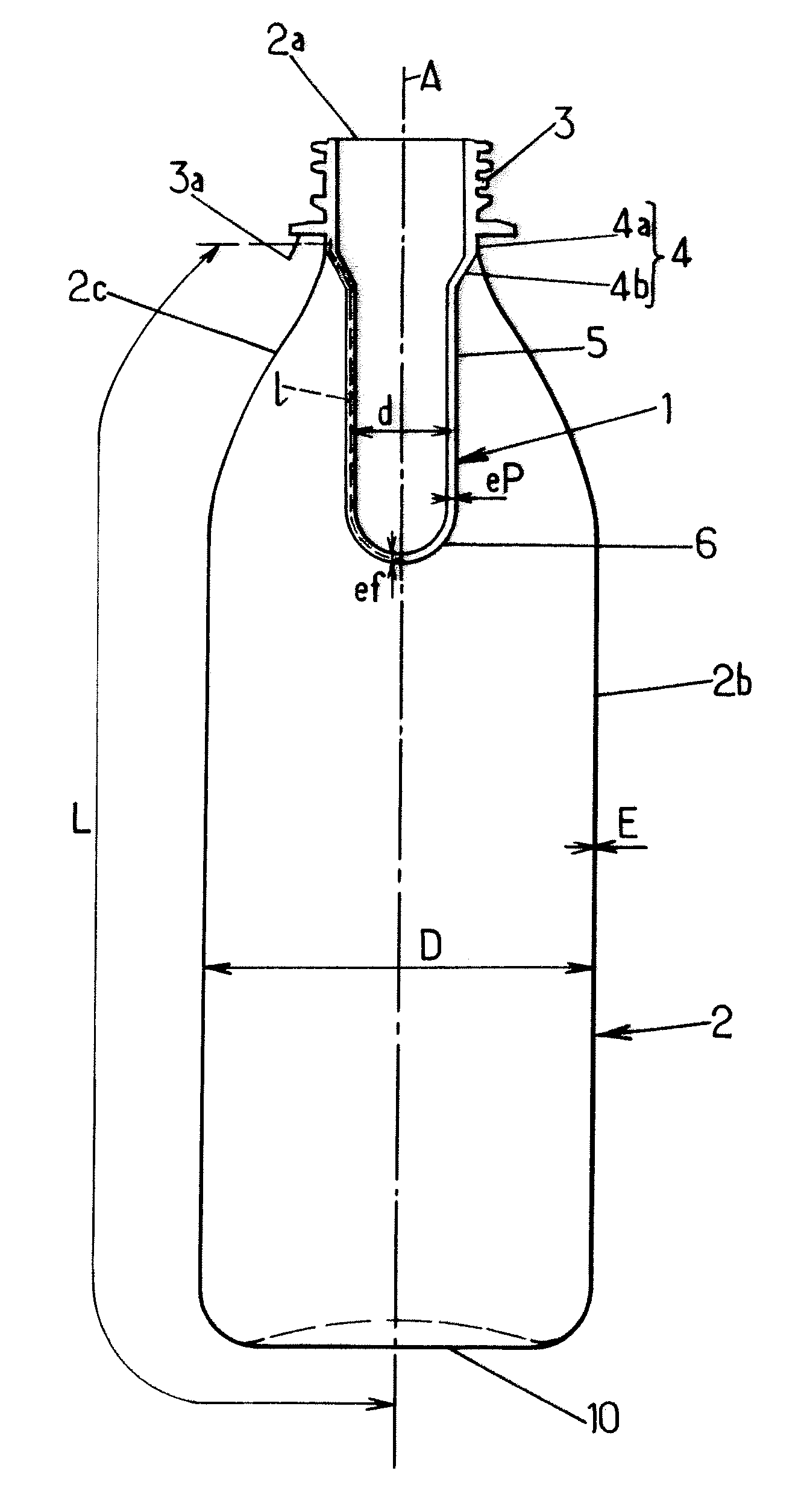 Method for producing plastic containers by stretch blow molding, preform, container and use of such a container