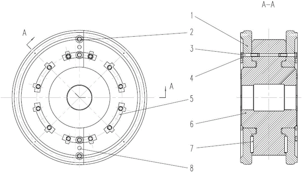 Combined track wheel and cooling device