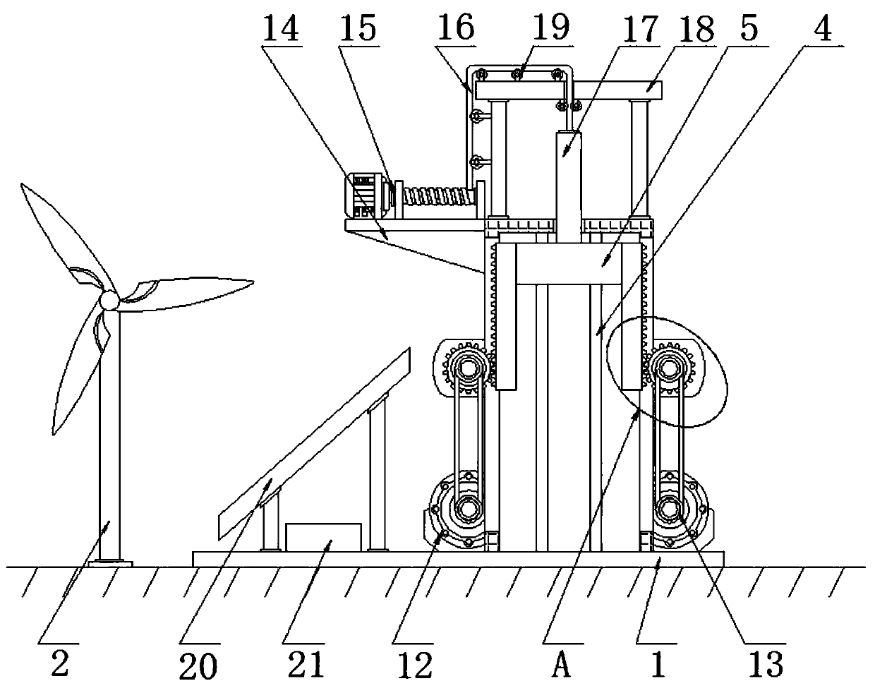 Gravity potential energy storage and power generation system