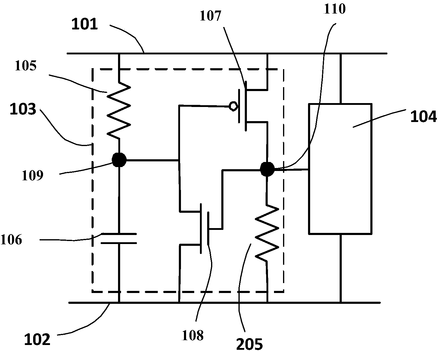 RC triggered ESD protection circuit for integrated circuit