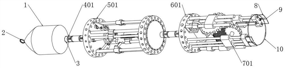 A maintenance equipment for pipelines laid underground or crossing rivers