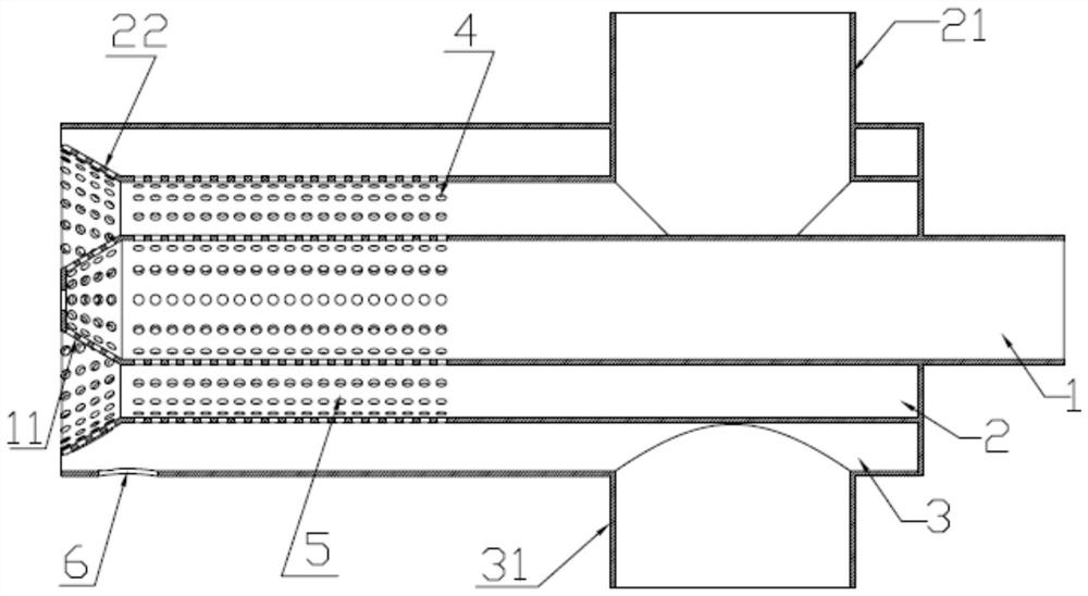 Porous biomass gas low-nitrogen combustor