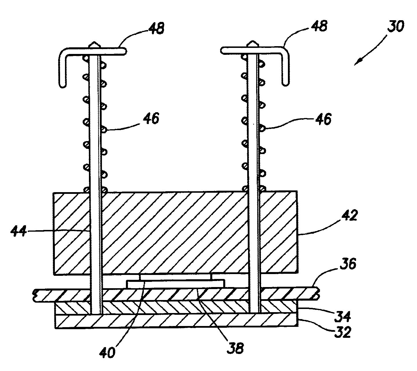 Interposer one-step load and self-lock socket