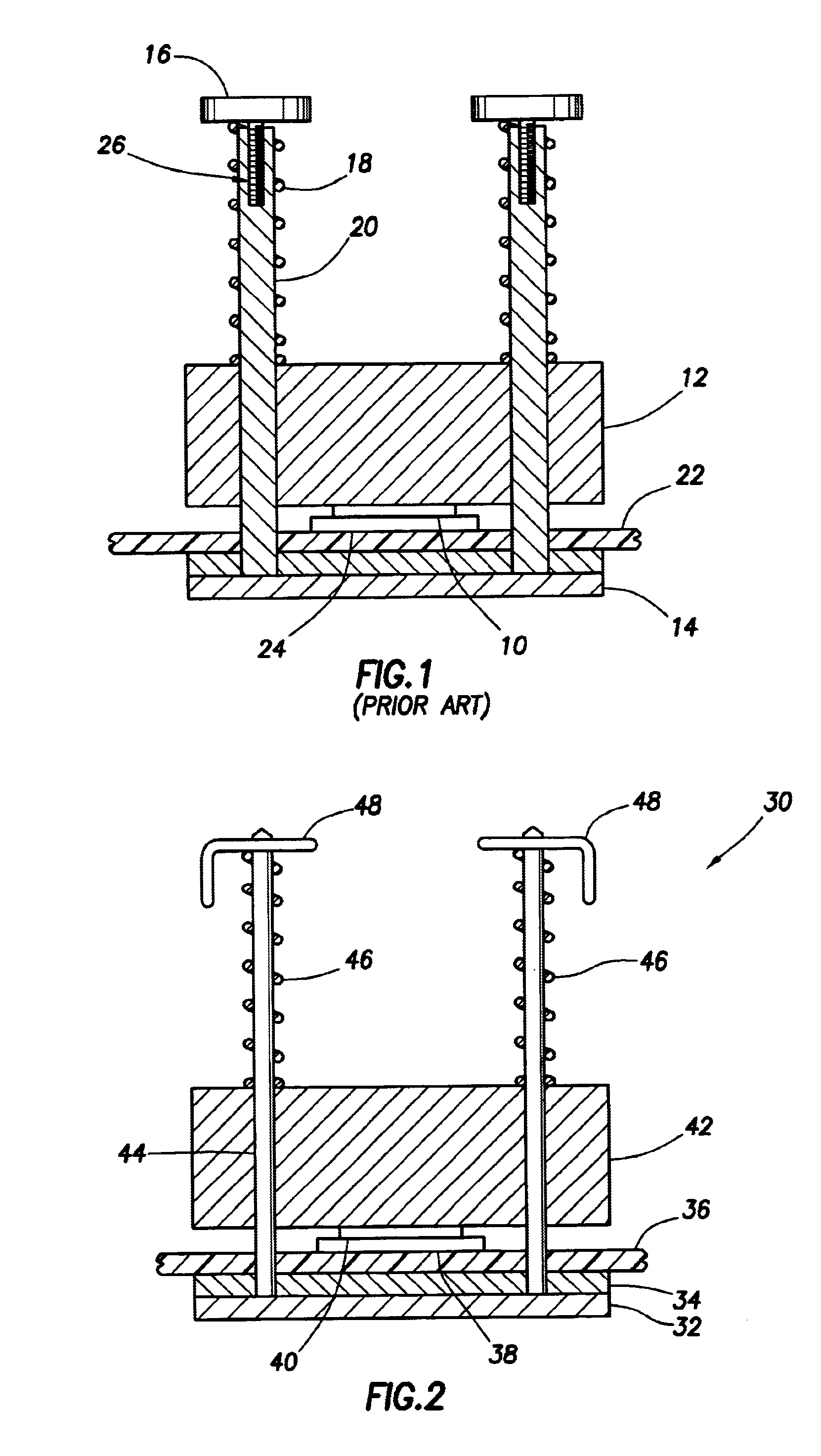 Interposer one-step load and self-lock socket