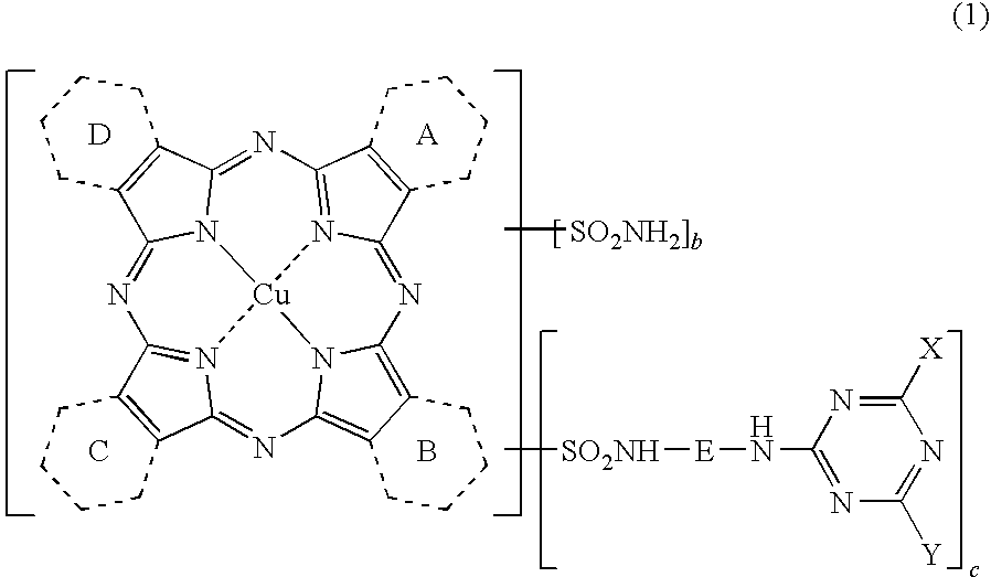 Porphyrazine coloring matter and ink composition containing the same