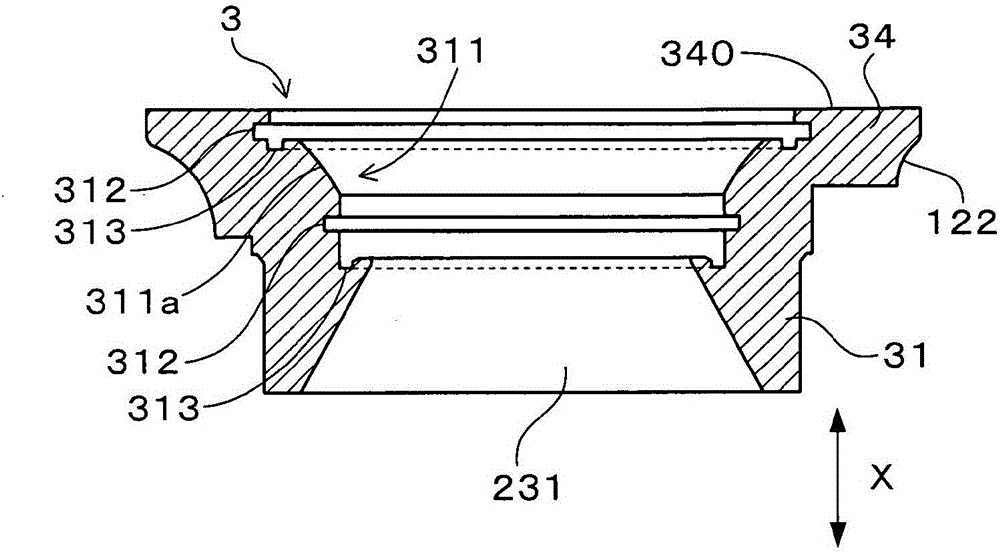 Compressor housing for turbocharger and method for manufacturing same