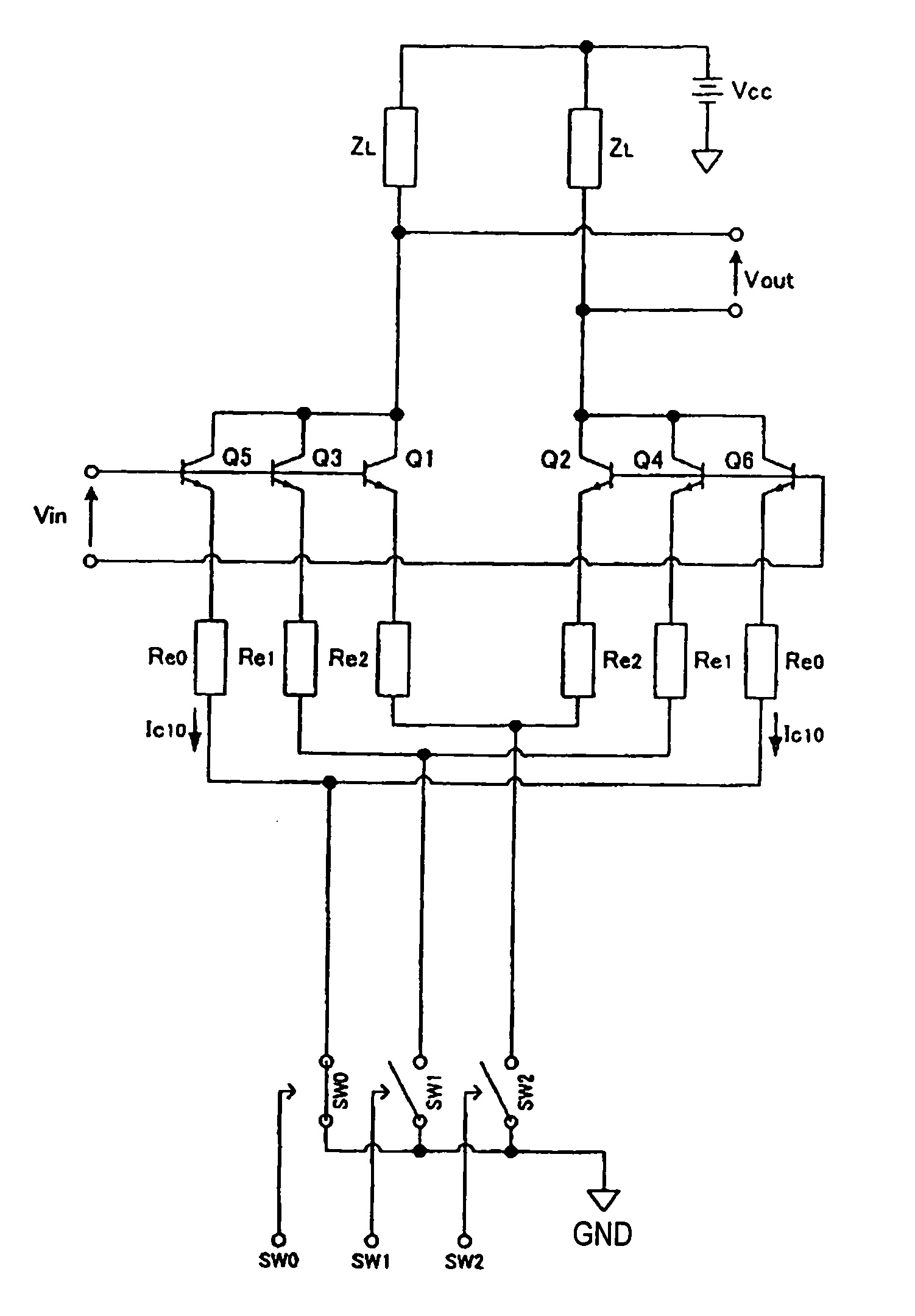 Variable gain amplifier circuit and radio machine