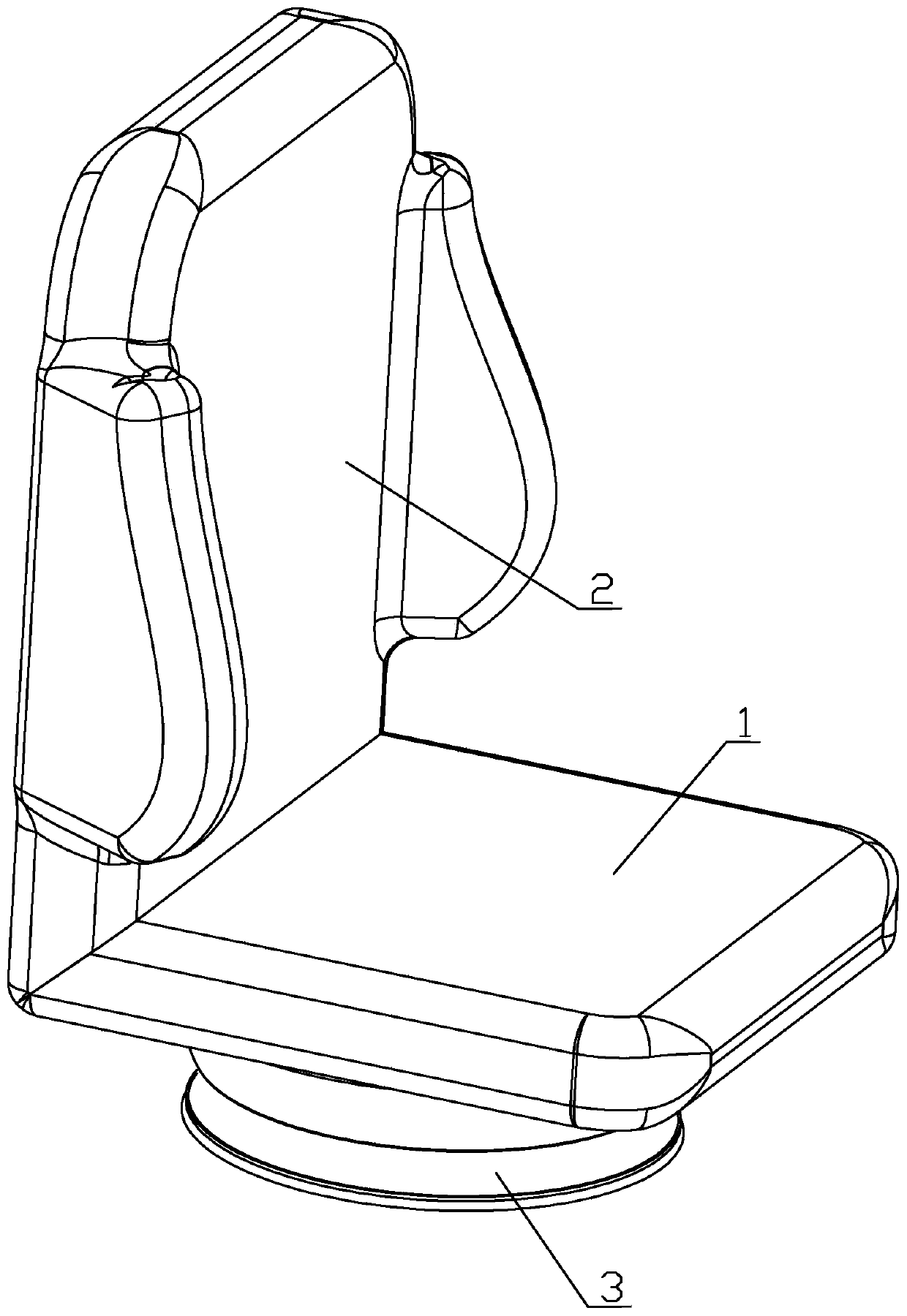 Intelligent sucking disk folding chair