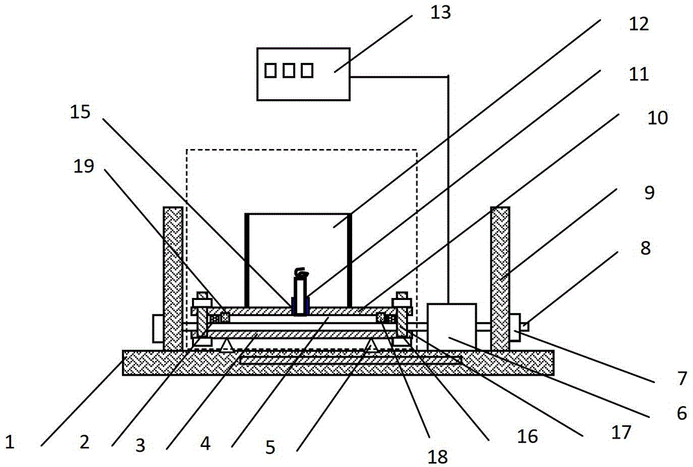 Device for carrying out metal stress corrosion test in gap