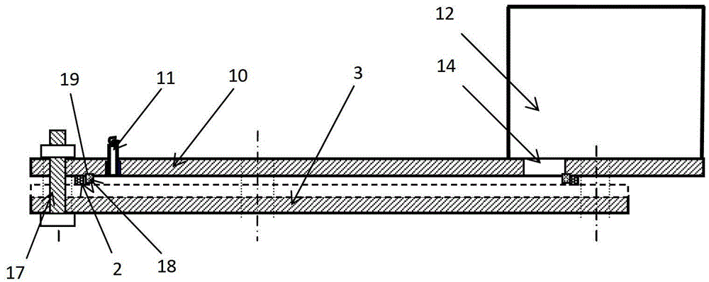 Device for carrying out metal stress corrosion test in gap