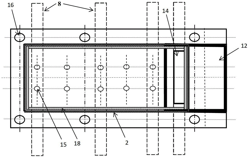 Device for carrying out metal stress corrosion test in gap