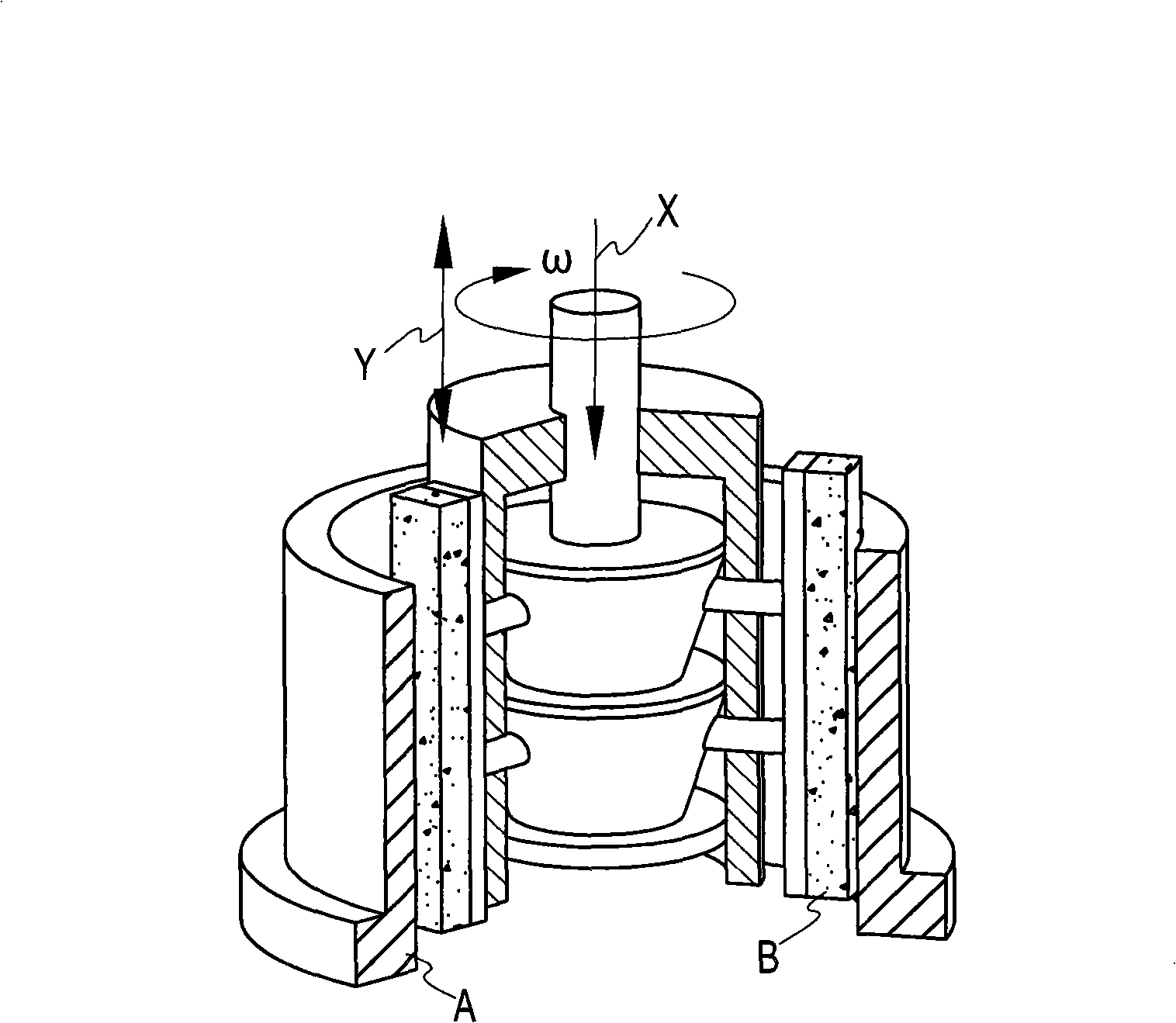 Direct drive type honing device