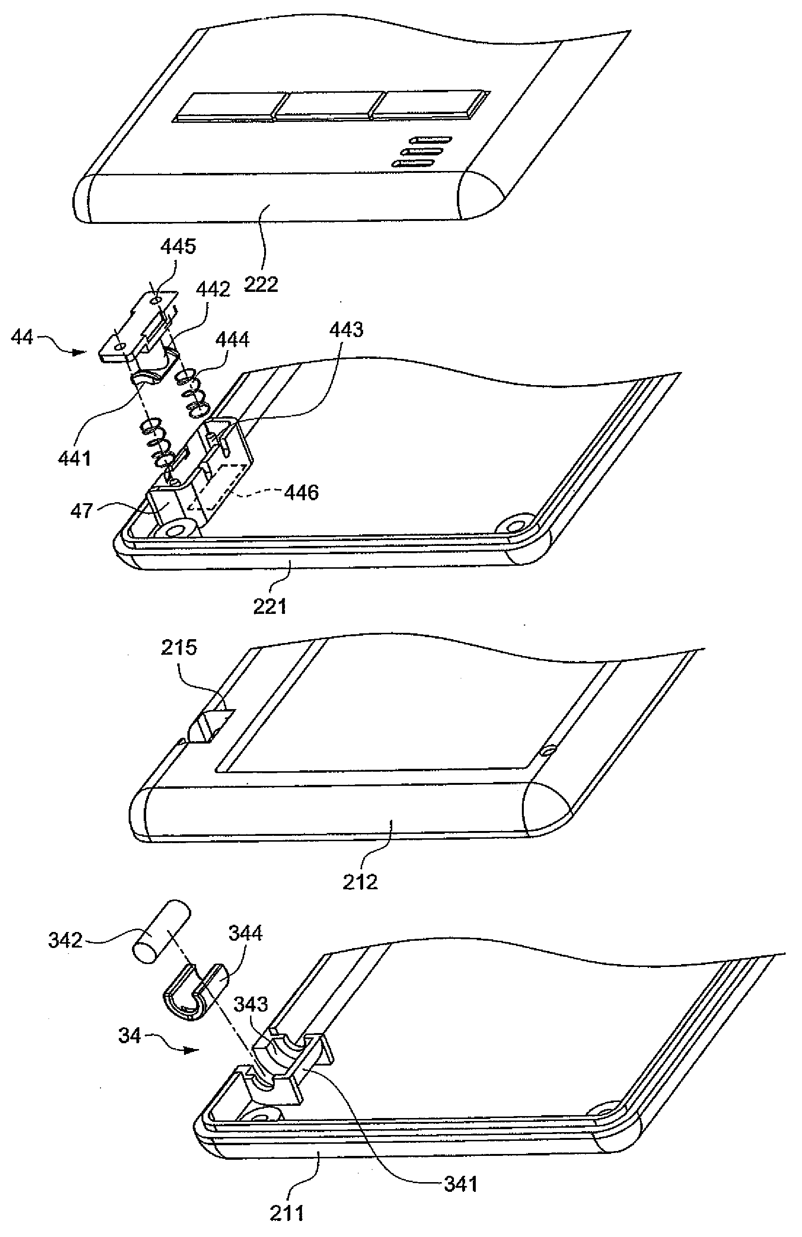 Multi-Configuration Portable Electronic Device and Guiding Module Thereof