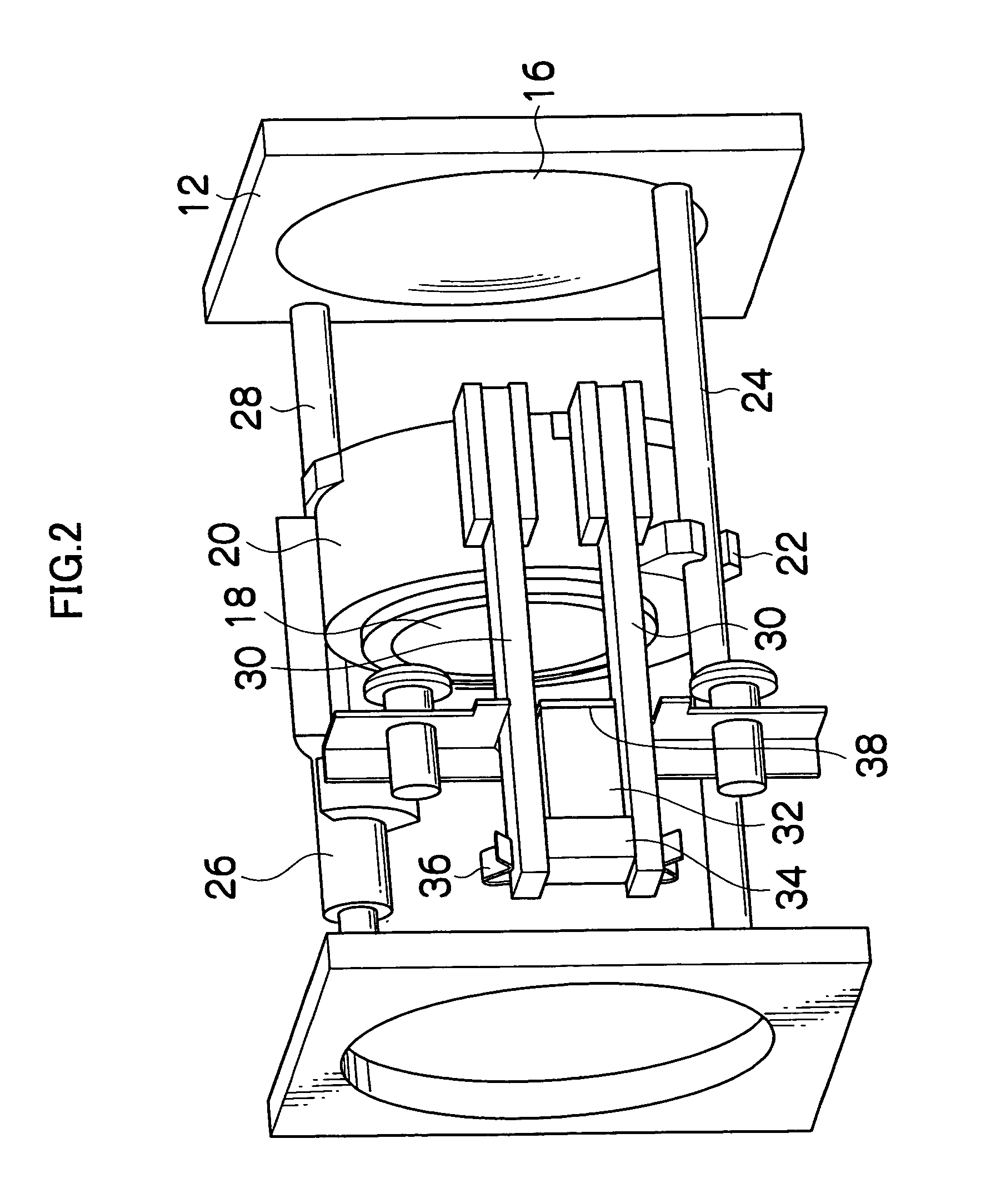 Piezoelectric actuator for driving lens