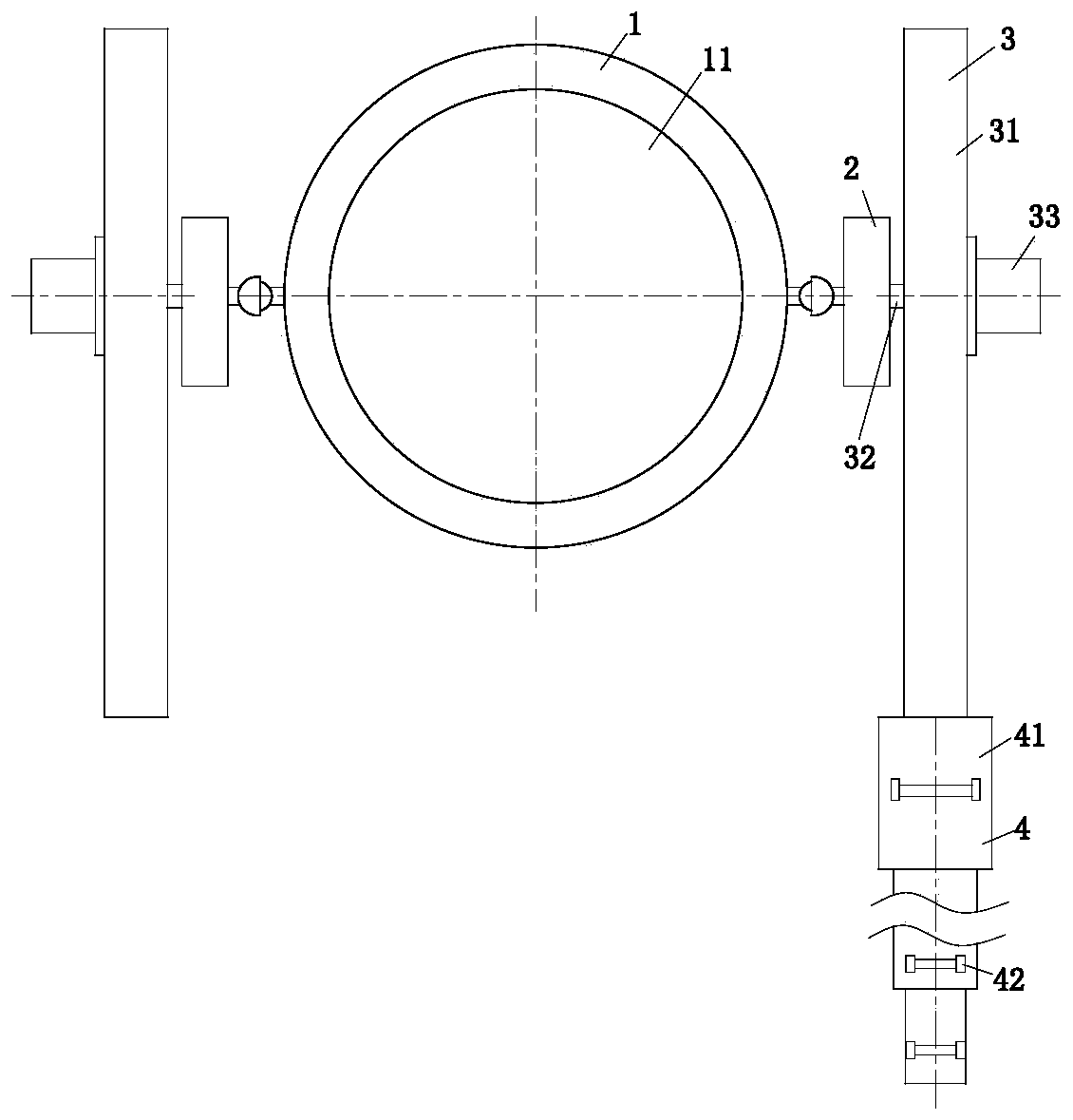 Toilet device for orthopedic patients with single leg injury