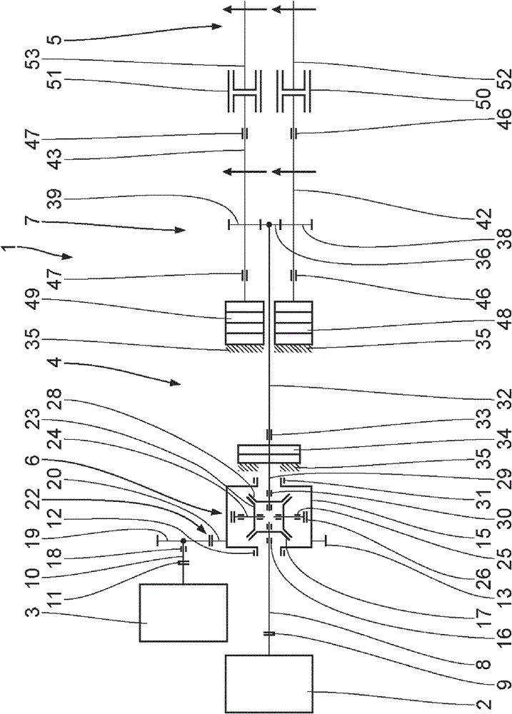 Drives for twin-screw extruders capable of driving rotation in the same direction