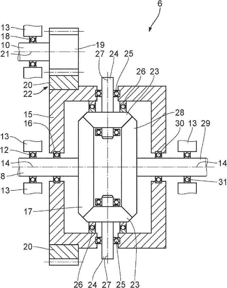 Drives for twin-screw extruders capable of driving rotation in the same direction