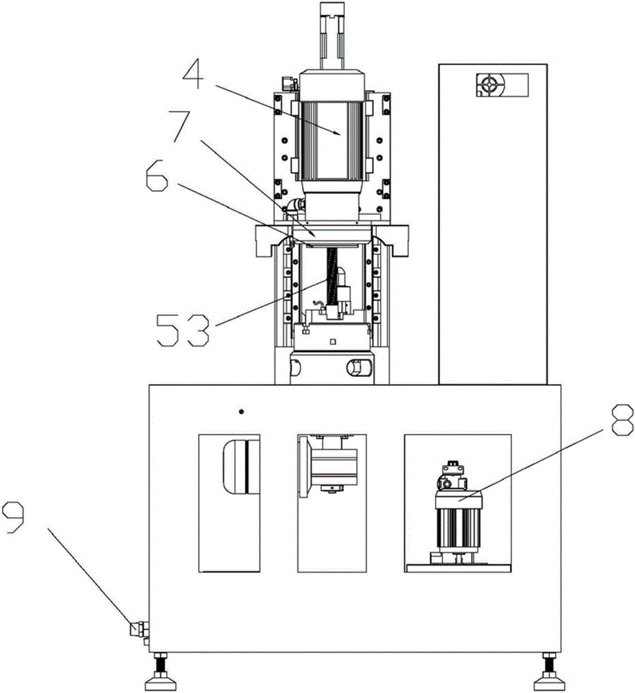 Automatic numerical control grinding machine for punch press die machining and using method thereof