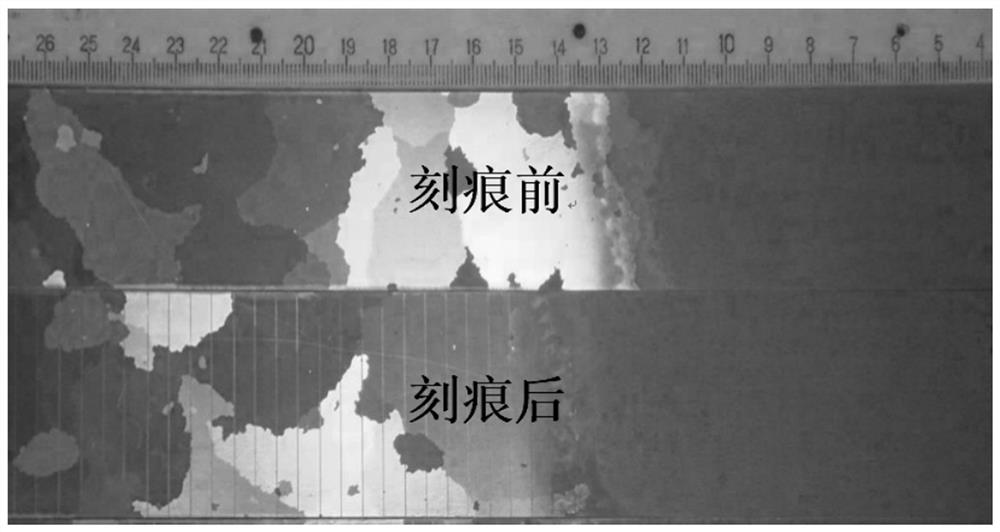 Laser-nicked high-magnetic-induction oriented silicon steel and manufacturing method thereof