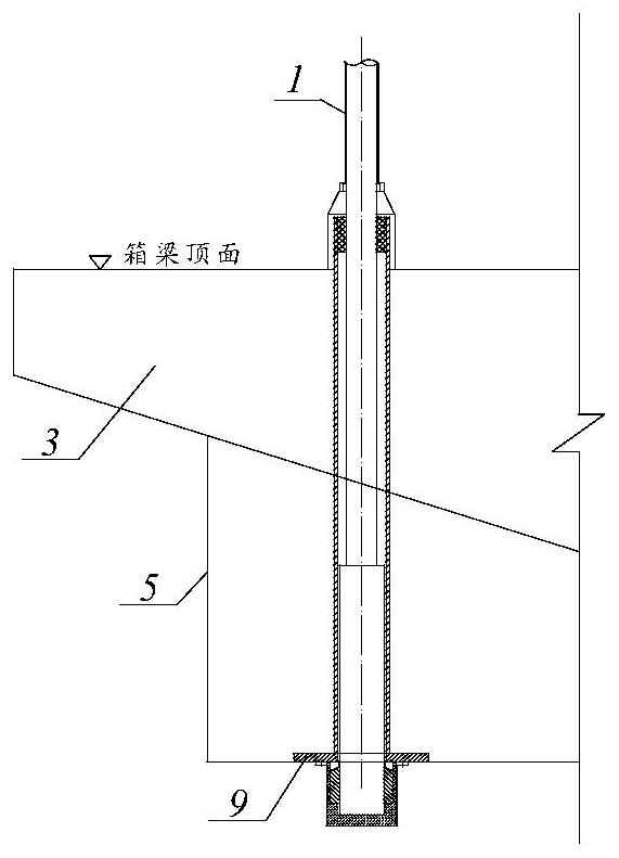 Suspender anchoring structure of embedded continuous beam-arch combined bridge