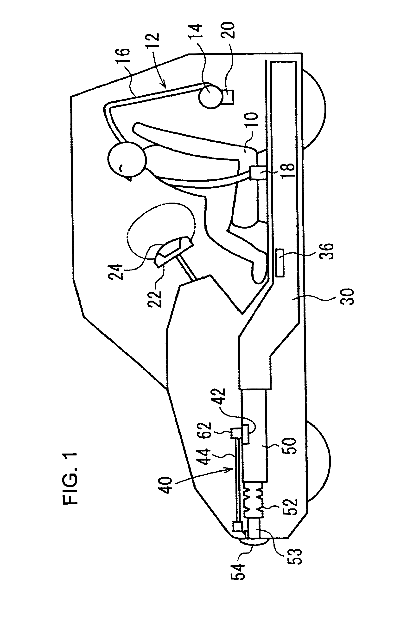 Collision detecting device and passive safety system