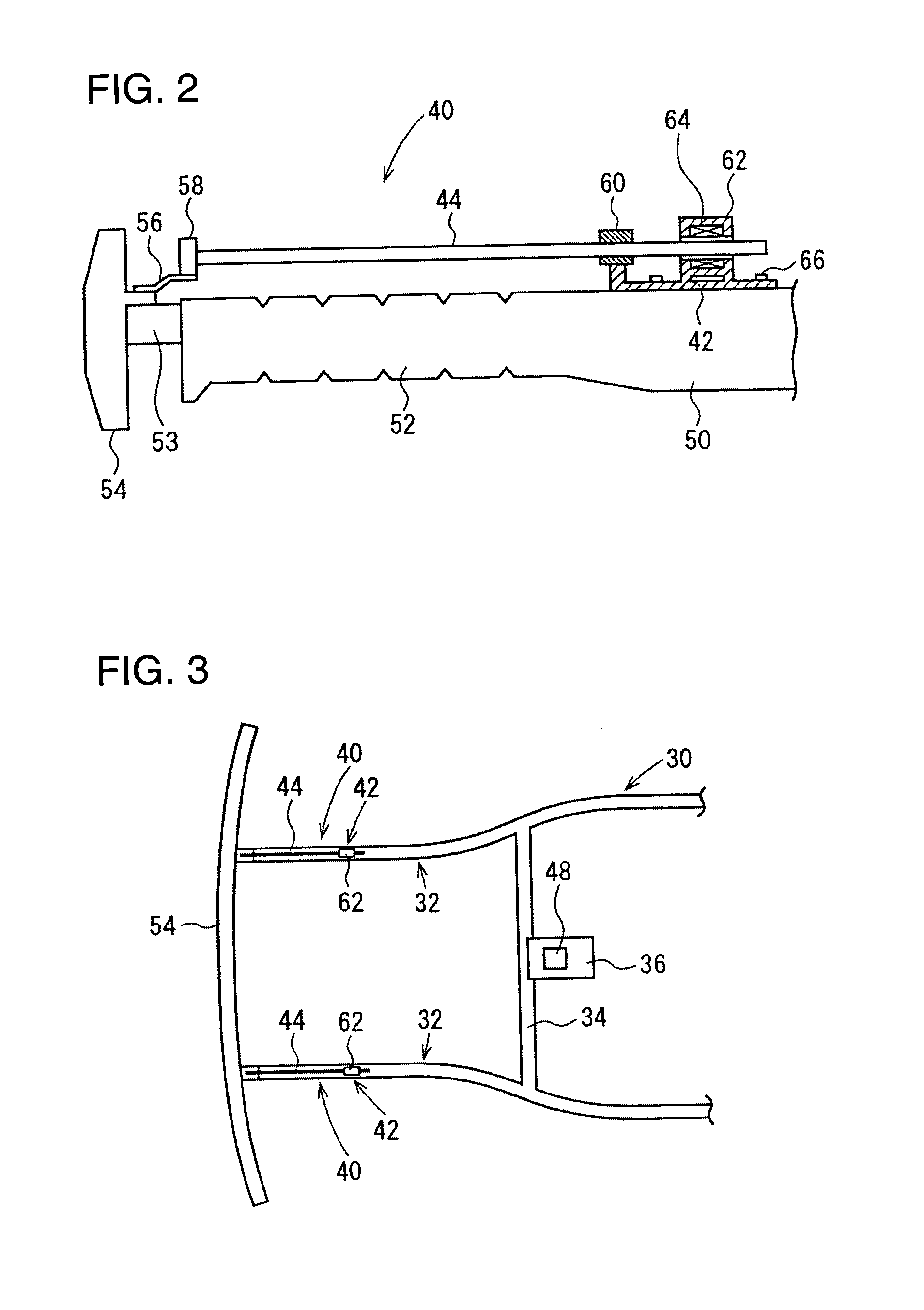 Collision detecting device and passive safety system
