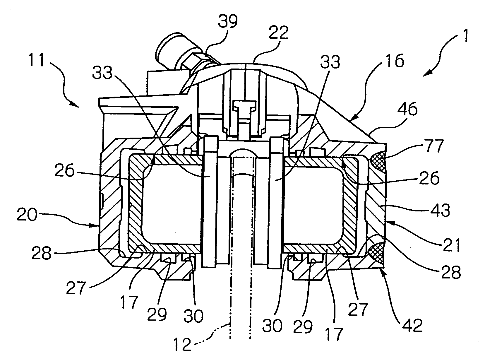 Cylinder apparatus and disk brake