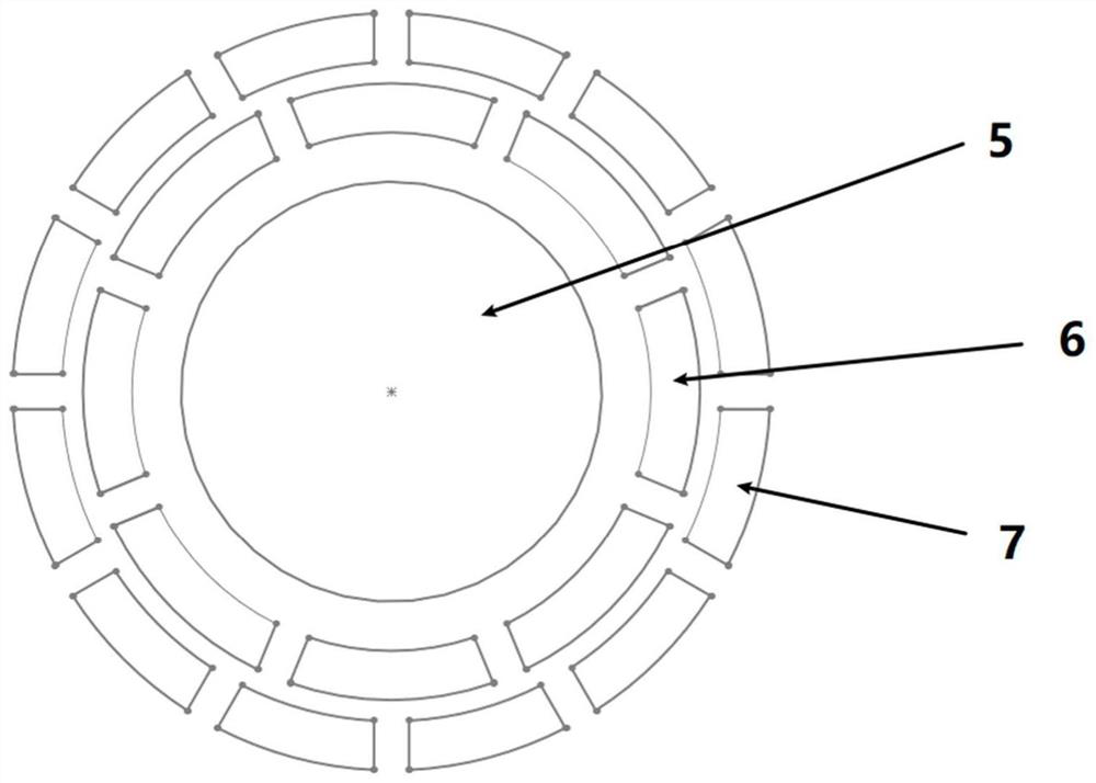 Multi-arc microstrip dielectric resonant cavity antenna based on 3D printing technology