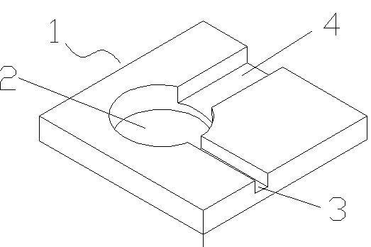 Quick inspection jig for product inner hole 90-degree angle