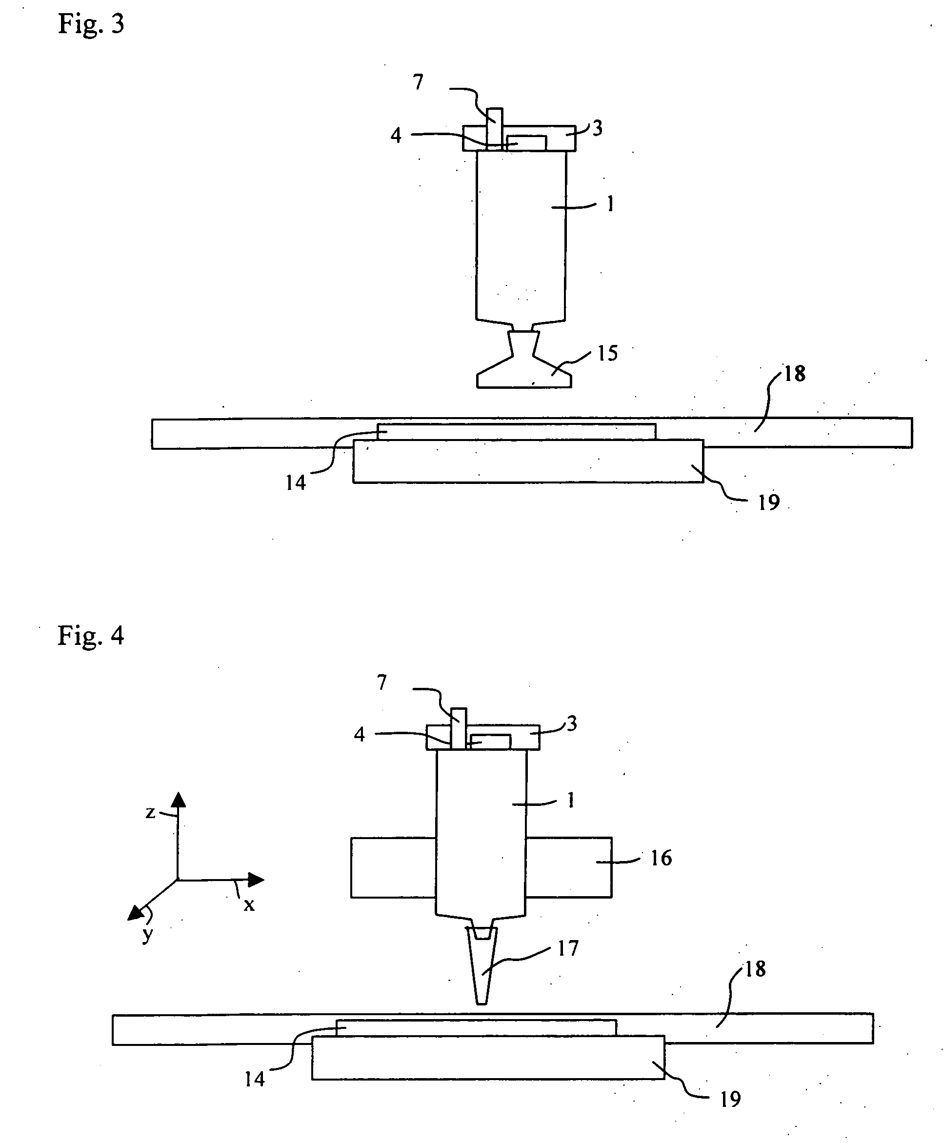 Device for applying adhesive to a substrate