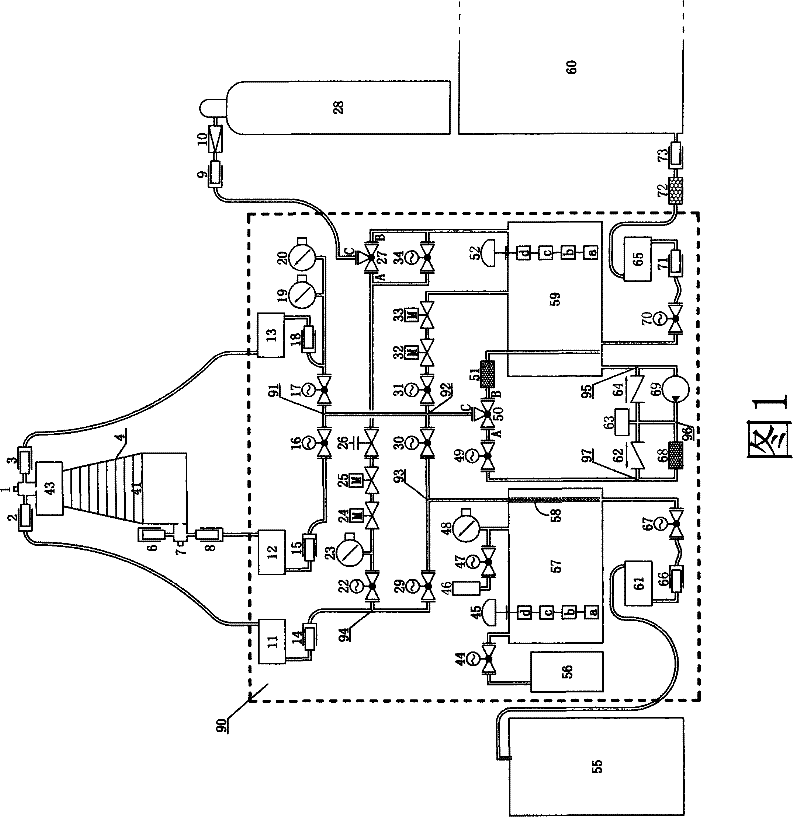 Automatic degassing and oil changing device