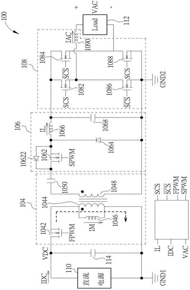 Transverter capable of assigning input power, and operation method thereof