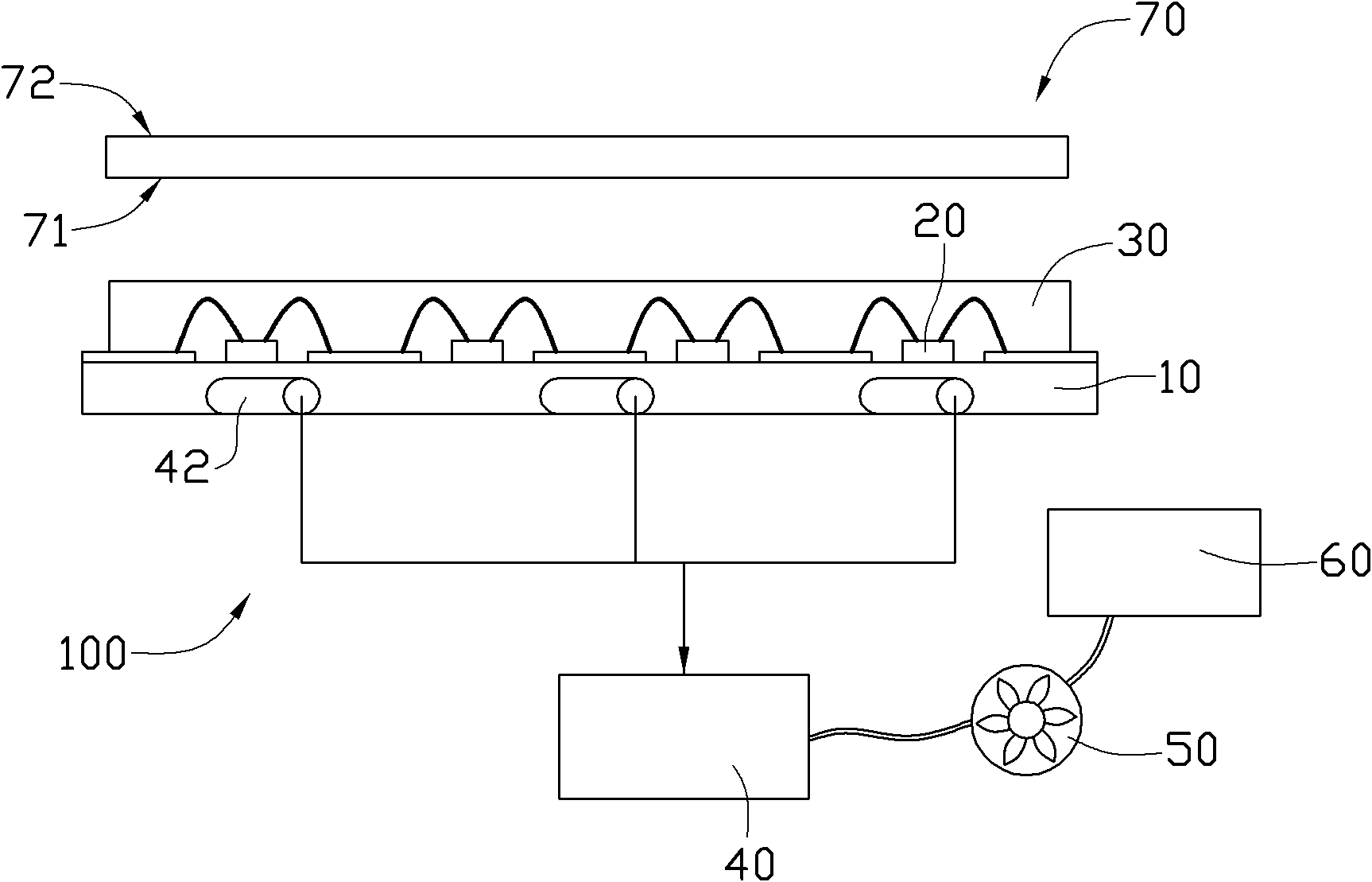 Backlight module and LED (light emitting diode) module