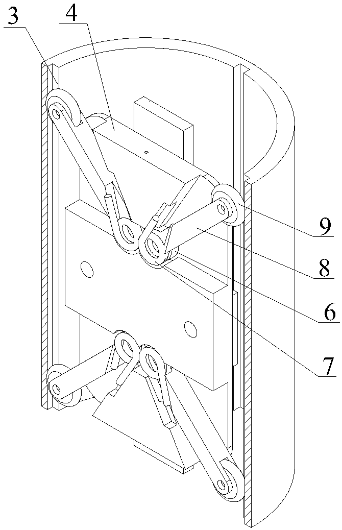 Guiding and position locking and arrangement device of flexible landslide clinometer