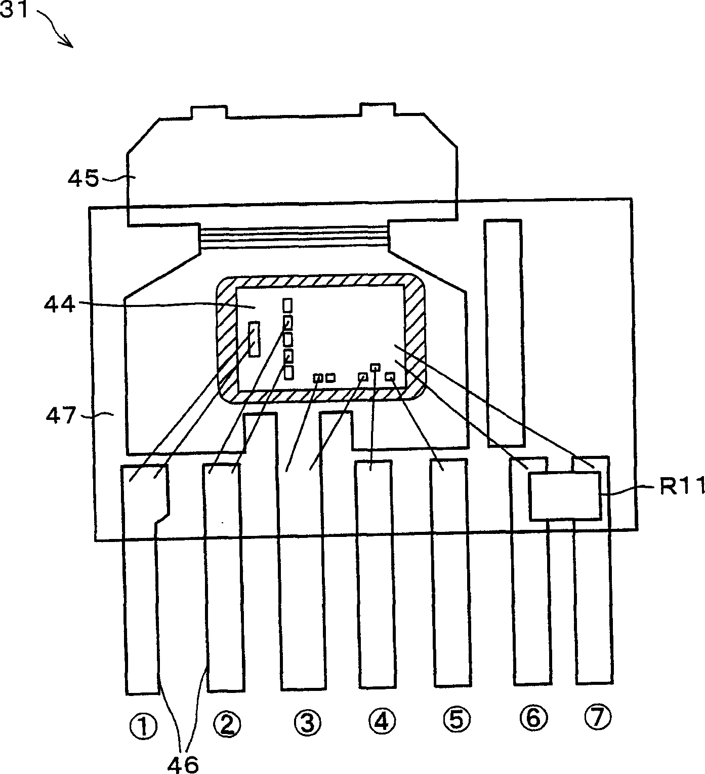 Device for stabilovolt power source and switching power source device and electronic instrument using such device