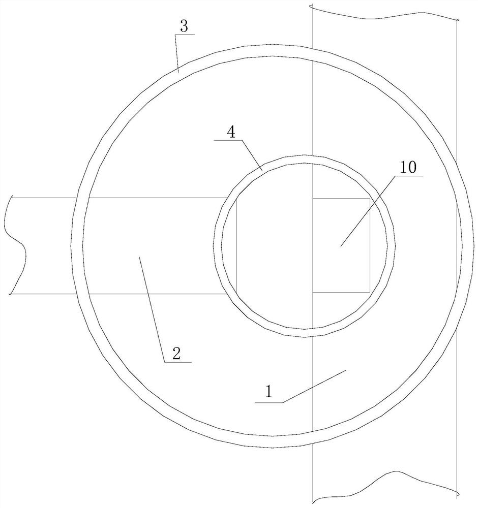 A connection construction method of urban high-water-level and large-diameter reinforced concrete sewage pipelines