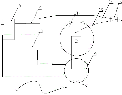 Device for changing cable between 35kV circuit straight rods and construction method