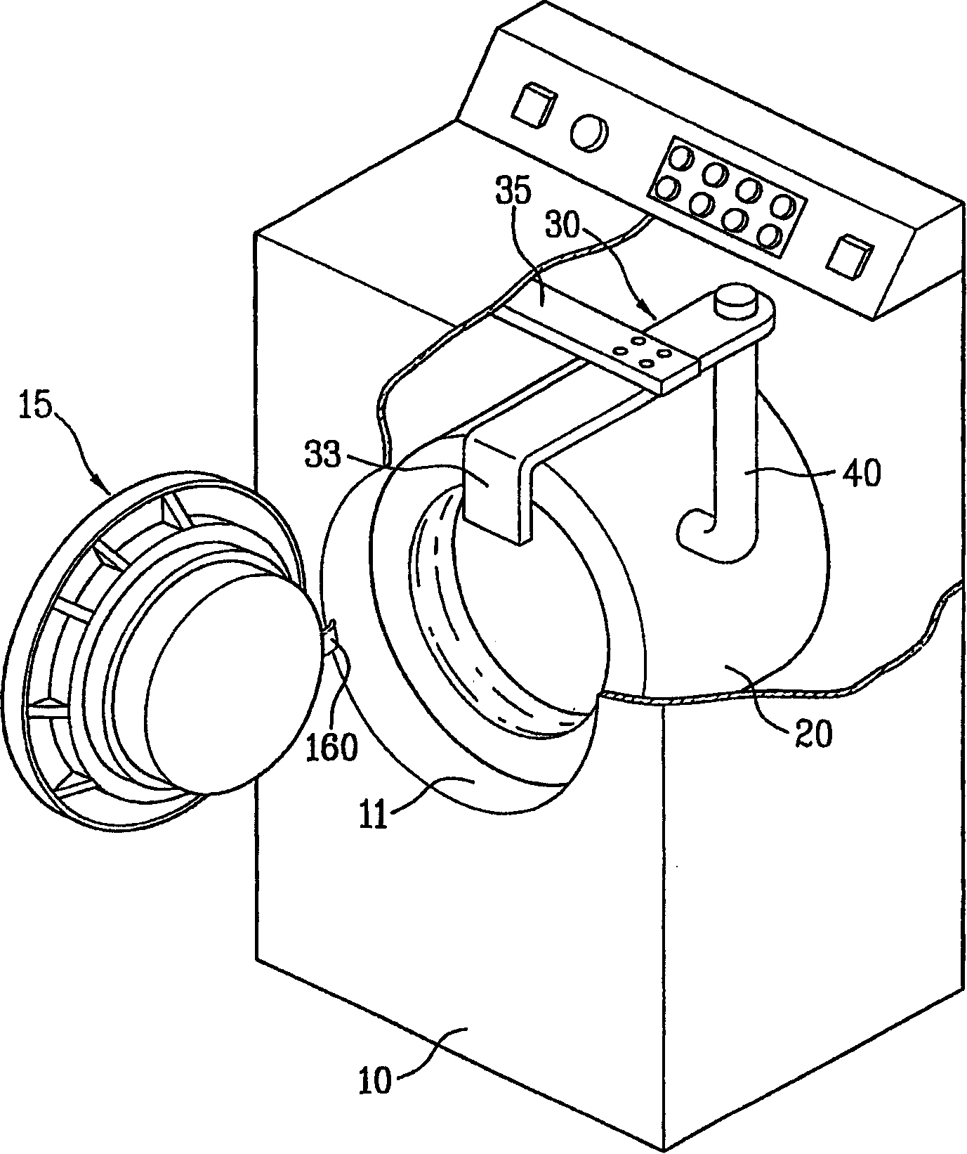 A washing machine and dryer heaving being improved duct structure thereof