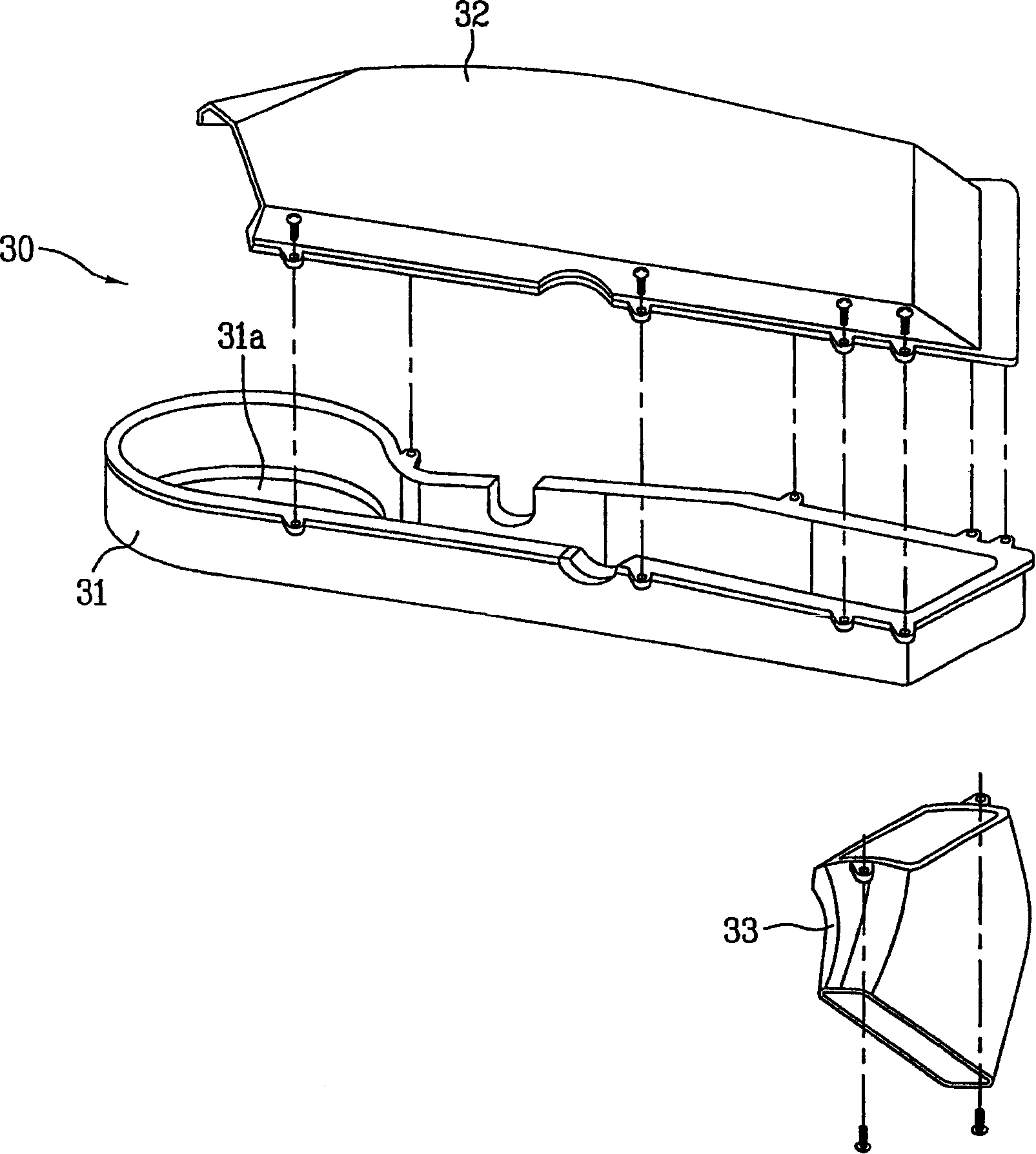 A washing machine and dryer heaving being improved duct structure thereof