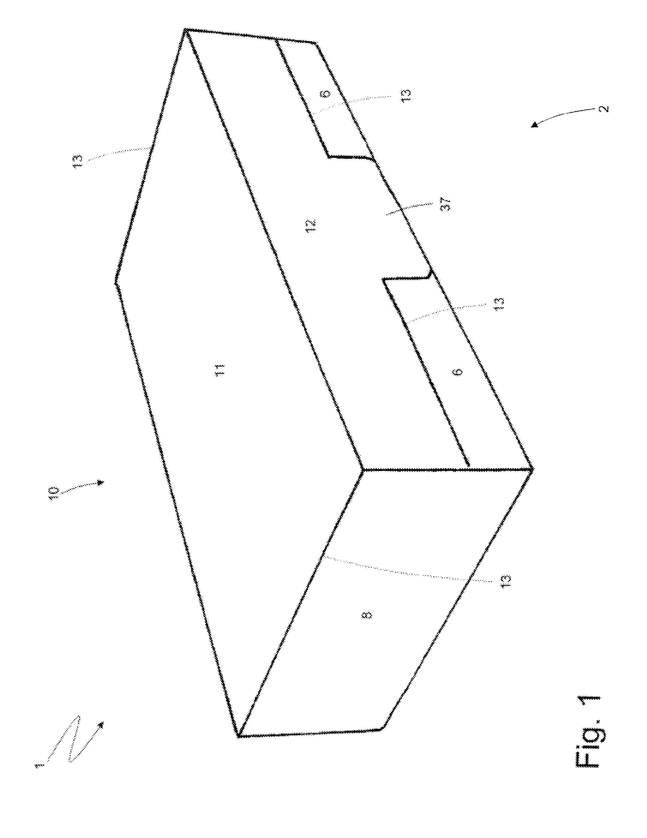 Hinged-lid package, and packing method and machine for producing a hinged-lid package