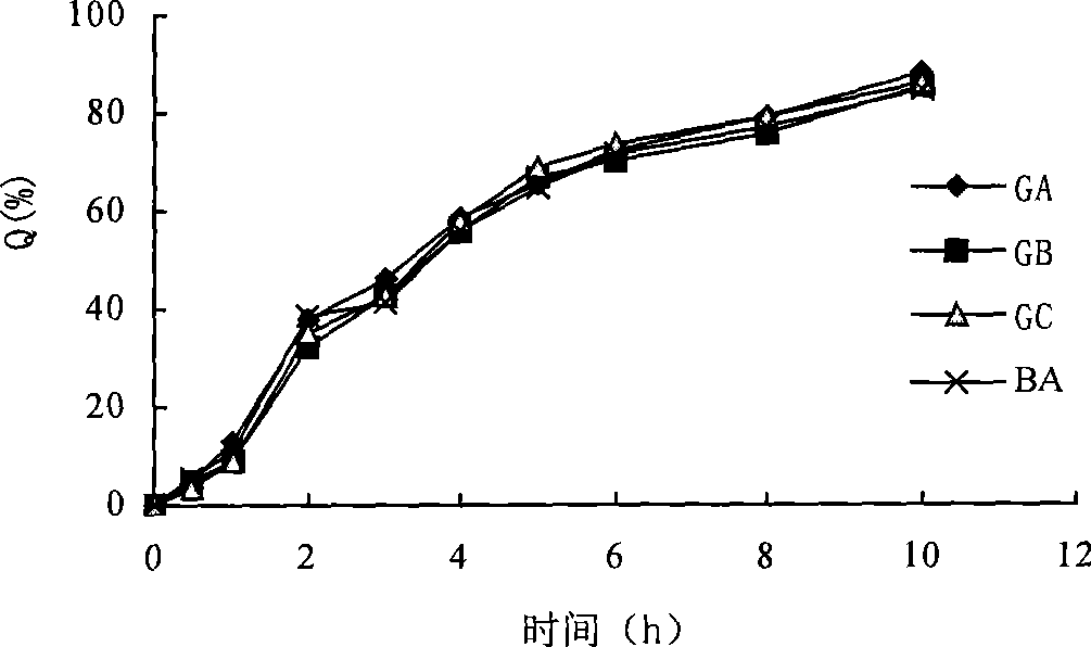 Slow/controlled release pellet composition containing ginkgo leaf extracts and preparation method thereof