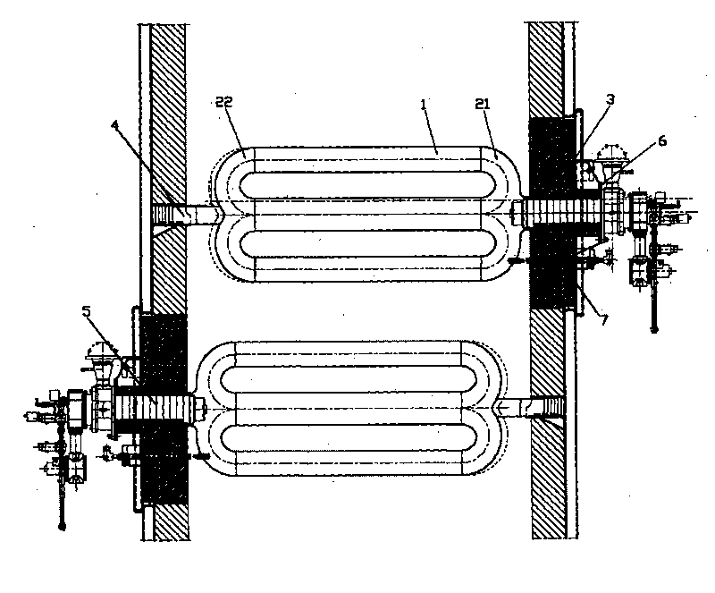 Double-P type radiant tube and manufacture method thereof