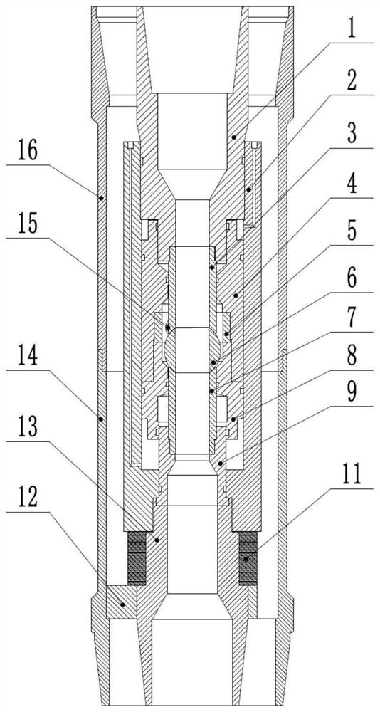 A hydraulic double-layer pipe double-gradient downhole blowout preventer valve