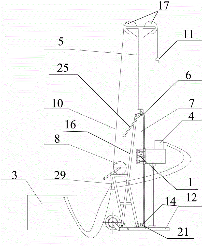 A Portable Drilling Rig Capable of Rope Coring Drilling