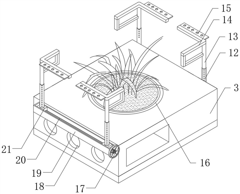 Ecological landscape floating bed for landscape water body treatment