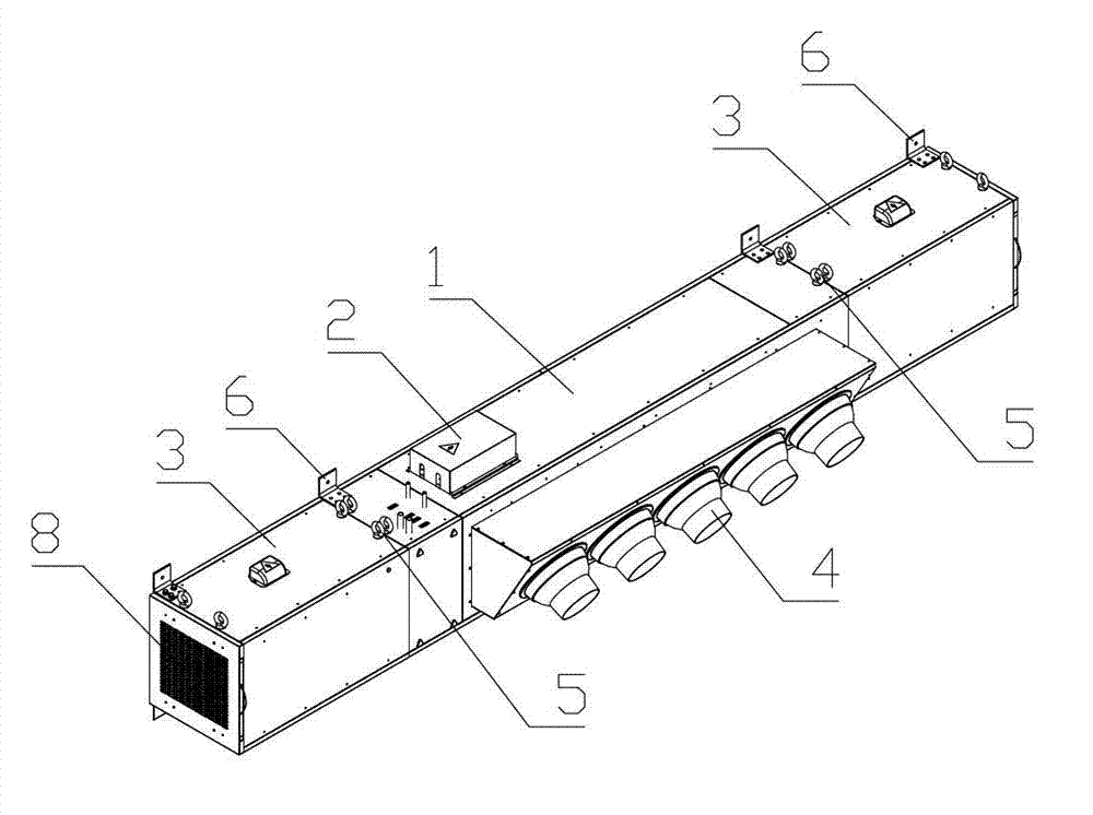 Suspended direct-air-blowing unit type air conditioning unit