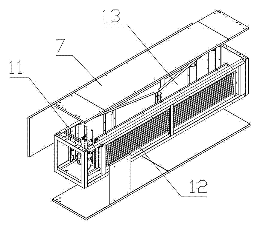Suspended direct-air-blowing unit type air conditioning unit