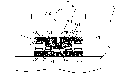 An elastic fastening component with simple structure